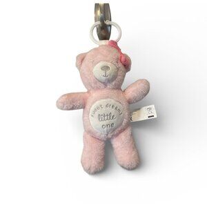 Dreamgro Pink Bear Lullaby Travel Soother Musical Baby Toy 0+ Hanging Toy